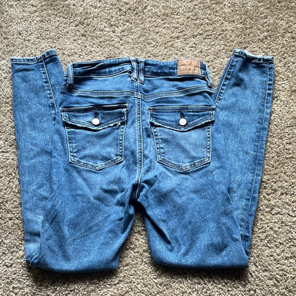 American eagle Super Hi-Rise Jegging size 0 Short